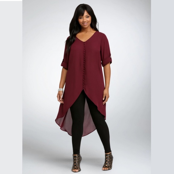 hi lo tunic blouse